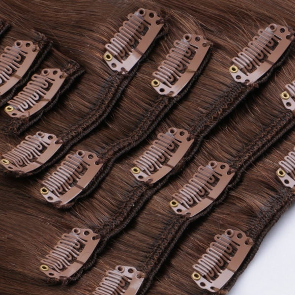 Clip in human hair extensions 200g high density European hair XS065